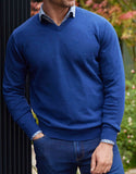 Phillips Menswear Valencia Ink V Neck Jumper