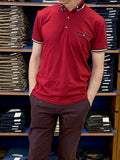 Advise wine men's polo shirt