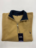 fleece tan 1/4 zip 