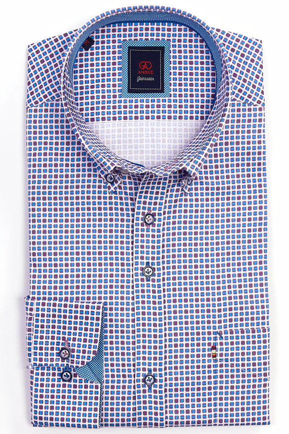 Phillips Menswear Essen Grape Long Sleeve Shirt