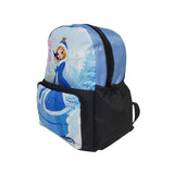 Backpack with a princess design on a white background