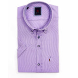 Men's Lilac Short Sleeve Shirt