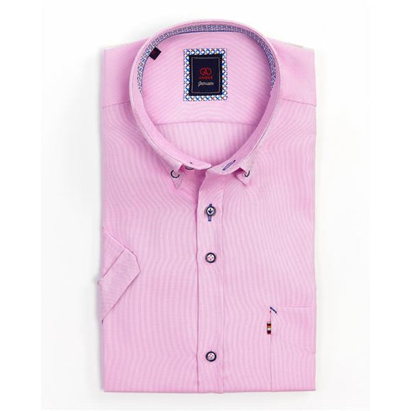 Phillips Menswear Andre Pink Short Sleeve Shirt