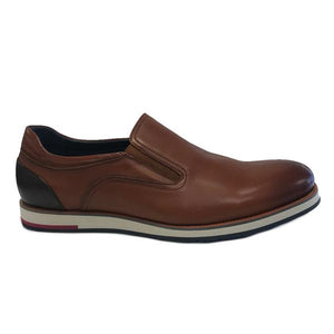 phillips menswear brown slip on shoe