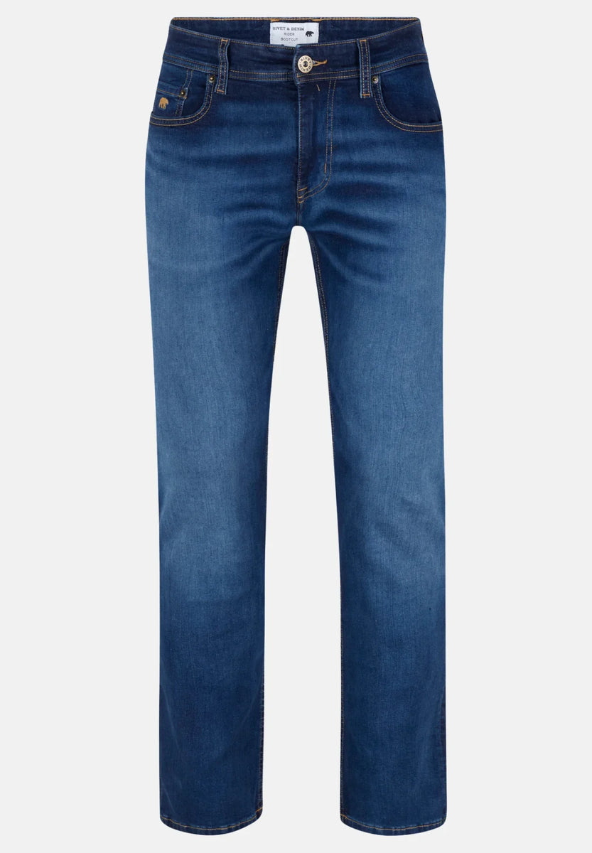 Men's Jean Rivet and Denim Rider Boot Leg Stone Wash AW25 – Phillips ...