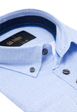 6th Sense Mens Short Sleeve Shirt Blue Print 15