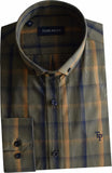 Men's Tom Penn Khaki Check Shirt