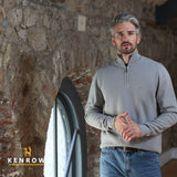 Phillips Menswear Ultan Half Zip Grey Knit