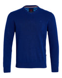 andre mens blue v nek sweater