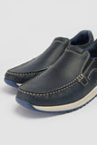 mens navy boatshoe