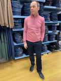 Phillips Menswear Rivet and Denim Flux 1/4 Zip Sweater Rose