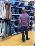 Rivet And Denim Flux Purple 1/4 Zip Sweater
