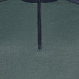 1/4 zip sweater gables green