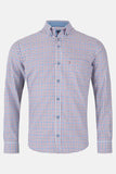 andre burgundy men's shirt
