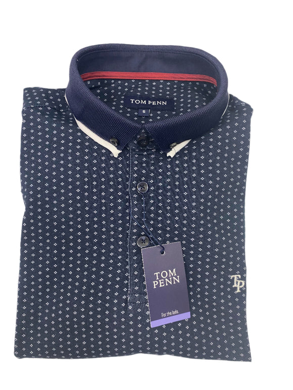 Tom Penn Navy Polo Shirt