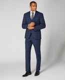 navy mens three piece suit