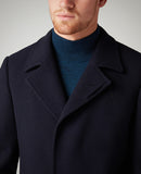 Remus Uomo Wool Overcoat Navy Lohman 78