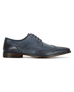 mans navy shoe
