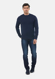 mens navy knit