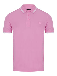 phillips menswear mens pink polo shirt