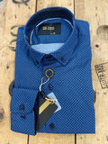 mans shirt blue