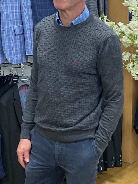 phillips menswear grey sweater