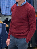 mens sweater burgundy
