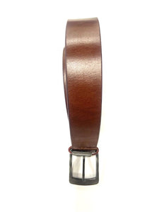 mens brown leather belt