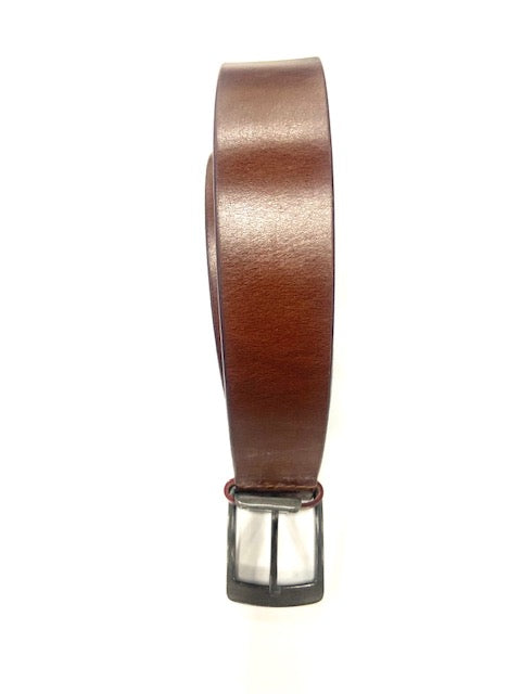 mens brown leather belt
