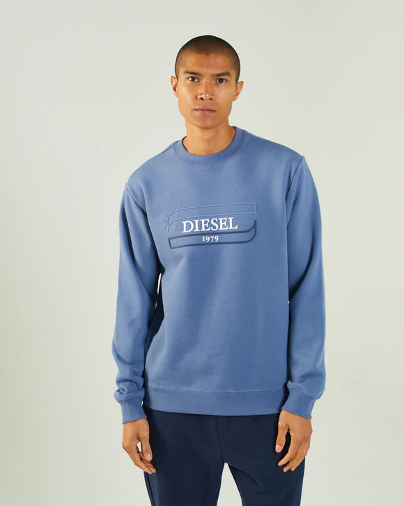phillips menswear diesel sweatshirt blue