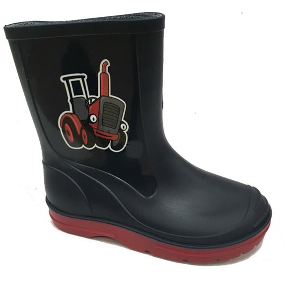 Paddy Kids Wellie - Navy Tractor €15.99