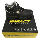 Impact Safety Worker Safety Boot - Black